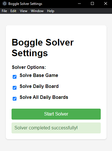 Boggle Bot Electron Interface